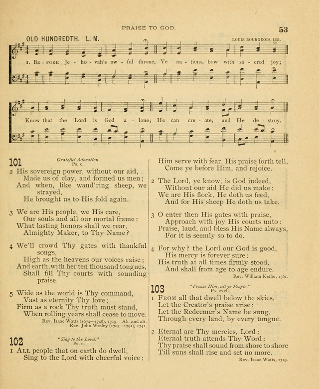 Carmina Sanctorum, a selection of hymns and songs of praise with tunes page 54