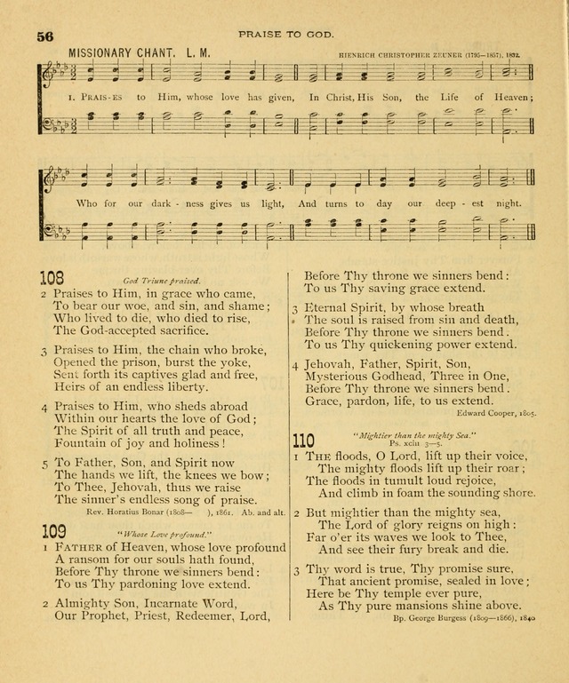 Carmina Sanctorum, a selection of hymns and songs of praise with tunes page 57