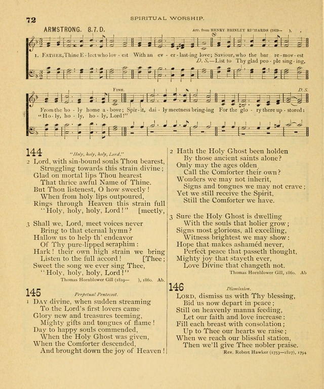 Carmina Sanctorum, a selection of hymns and songs of praise with tunes page 73