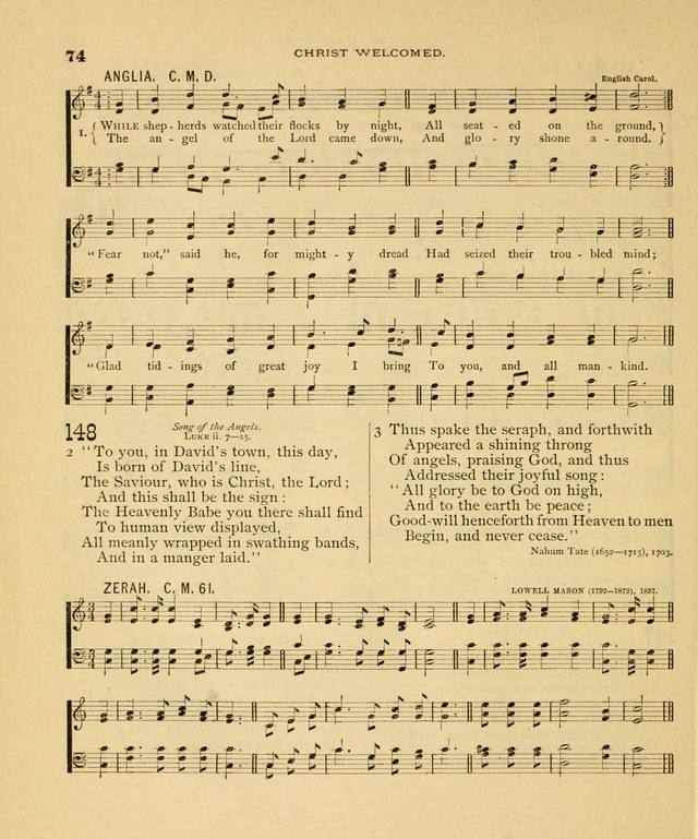 Carmina Sanctorum, a selection of hymns and songs of praise with tunes page 75