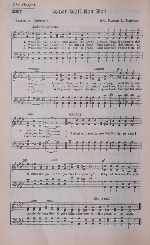 Celestial Songs: a collection of 900 choice hymns and choruses, selected for all kinds of Christian Getherings, Evangelistic Word, Solo Singers, Choirs, and the Home Circle page 332