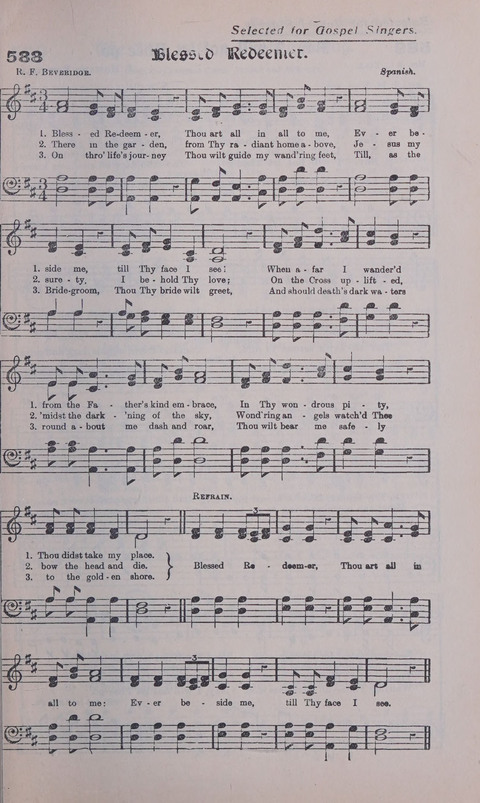 Celestial Songs: a collection of 900 choice hymns and choruses, selected for all kinds of Christian Getherings, Evangelistic Word, Solo Singers, Choirs, and the Home Circle page 517