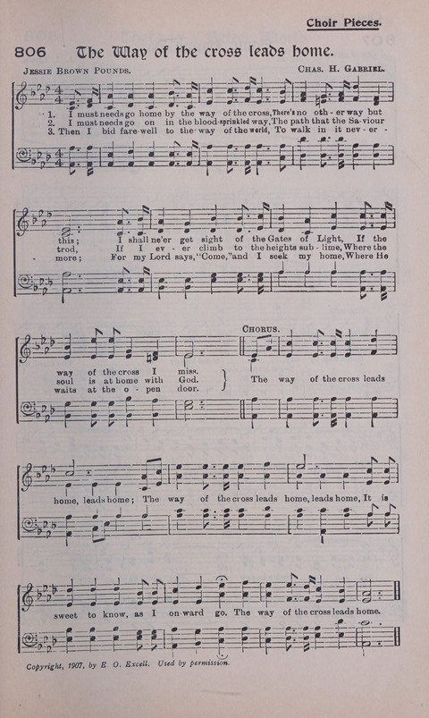 Celestial Songs: a collection of 900 choice hymns and choruses, selected for all kinds of Christian Getherings, Evangelistic Word, Solo Singers, Choirs, and the Home Circle page 717