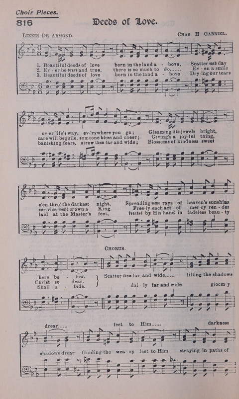 Celestial Songs: a collection of 900 choice hymns and choruses, selected for all kinds of Christian Getherings, Evangelistic Word, Solo Singers, Choirs, and the Home Circle page 728