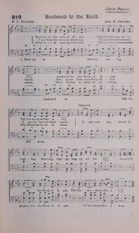 Celestial Songs: a collection of 900 choice hymns and choruses, selected for all kinds of Christian Getherings, Evangelistic Word, Solo Singers, Choirs, and the Home Circle page 731