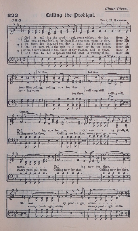 Celestial Songs: a collection of 900 choice hymns and choruses, selected for all kinds of Christian Getherings, Evangelistic Word, Solo Singers, Choirs, and the Home Circle page 735