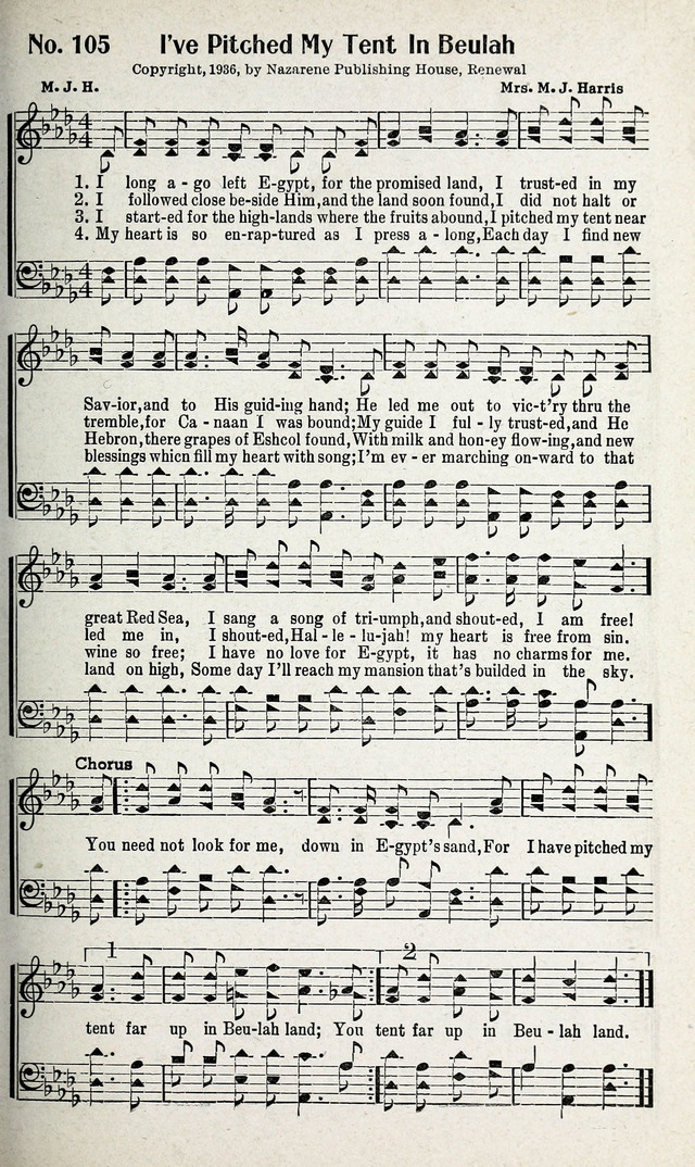 Calvary Songs: A Choice Collection of Gospel Songs, both Old and New page 106