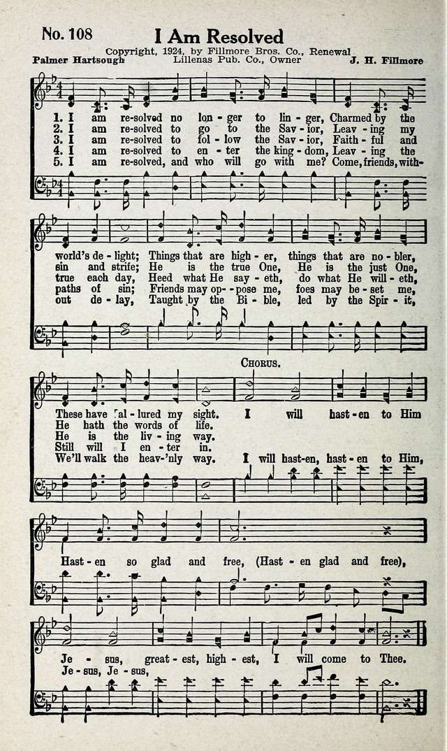 Calvary Songs: A Choice Collection of Gospel Songs, both Old and New page 109