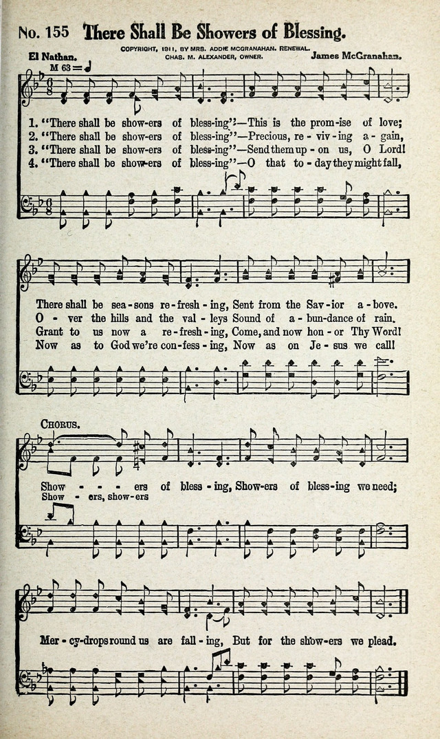 Calvary Songs: A Choice Collection of Gospel Songs, both Old and New page 156