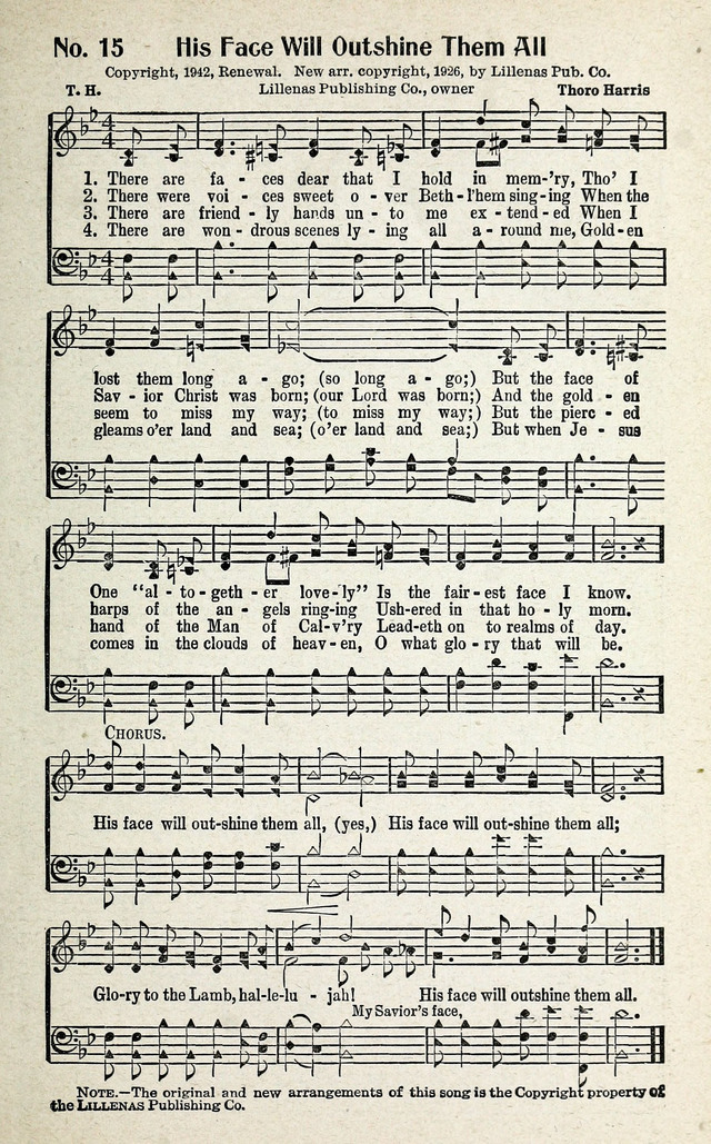 Calvary Songs: A Choice Collection of Gospel Songs, both Old and New page 16