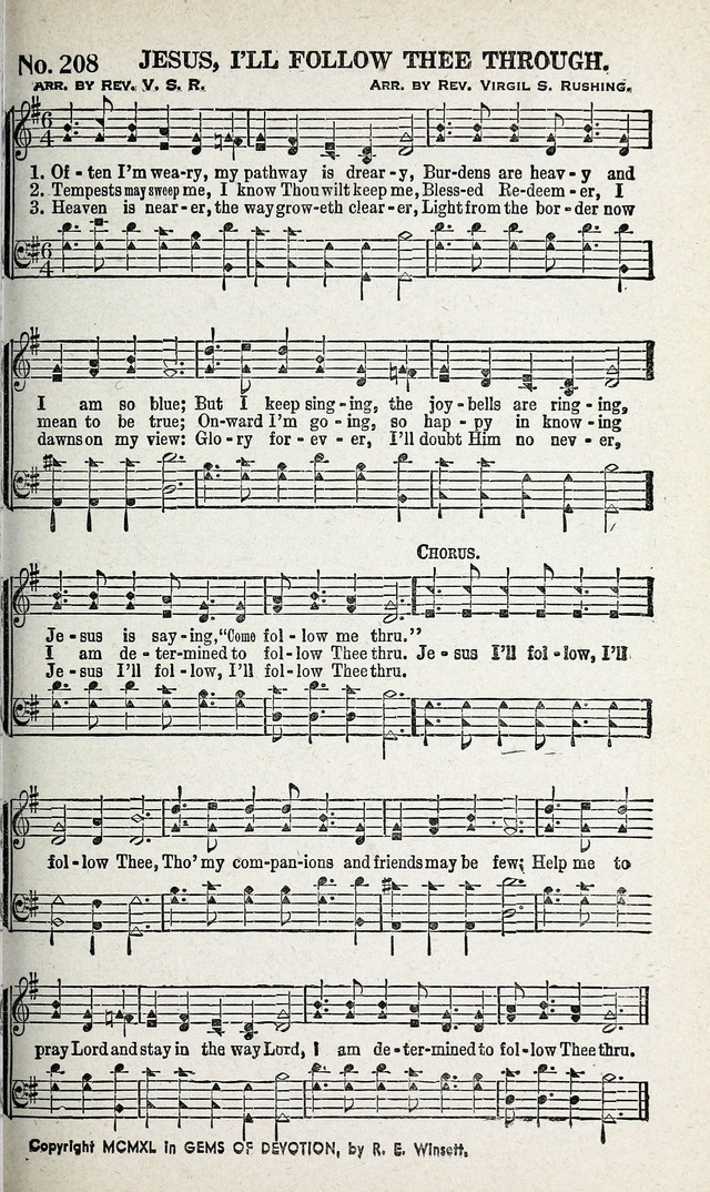 Calvary Songs: A Choice Collection of Gospel Songs, both Old and New page 218
