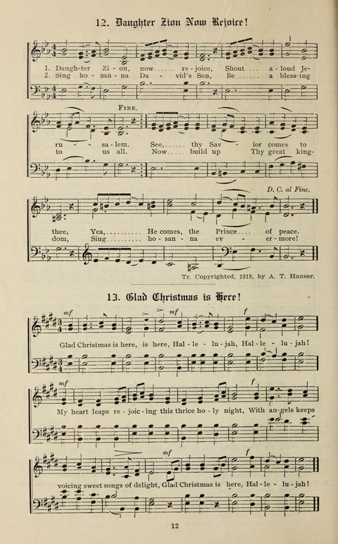 The Christmas Song Book: containing Forty of the Best christmas Songs page 10
