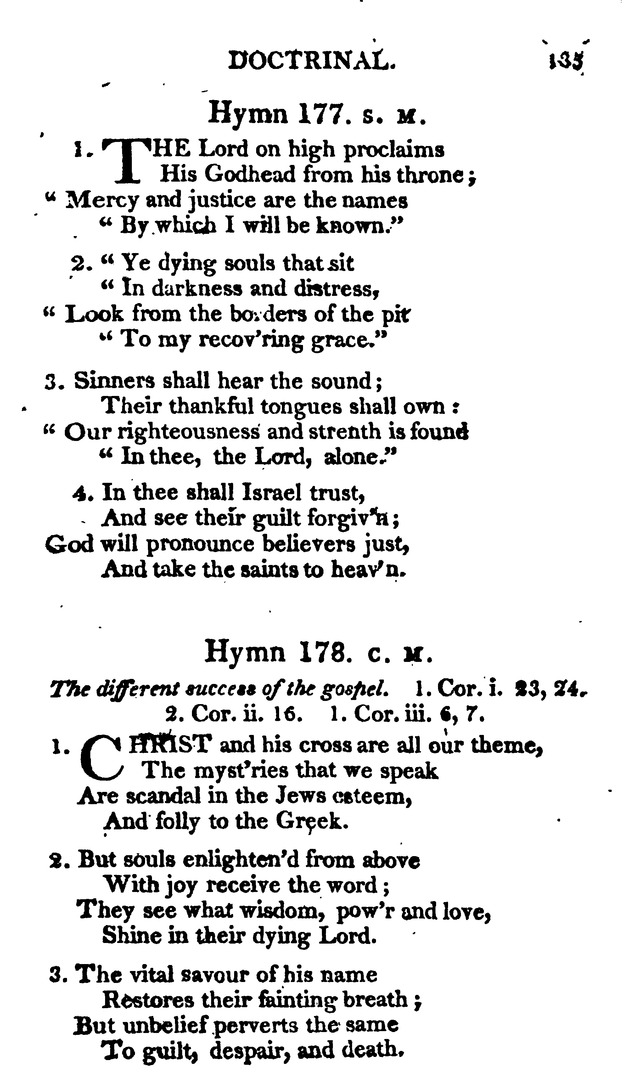 A Choice Selection of Evangelical Hymns, from various authors: for the use of the English Evangelical Lutheran Church in New York page 135