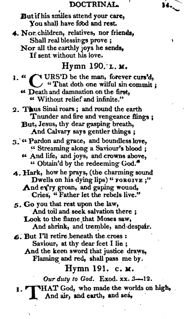 A Choice Selection of Evangelical Hymns, from various authors: for the use of the English Evangelical Lutheran Church in New York page 143