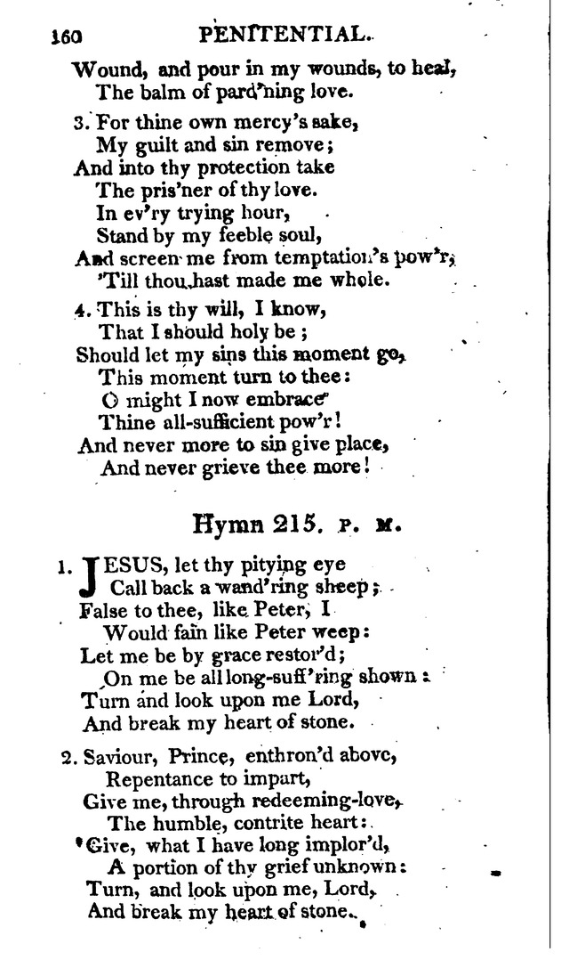 A Choice Selection of Evangelical Hymns, from various authors: for the use of the English Evangelical Lutheran Church in New York page 160