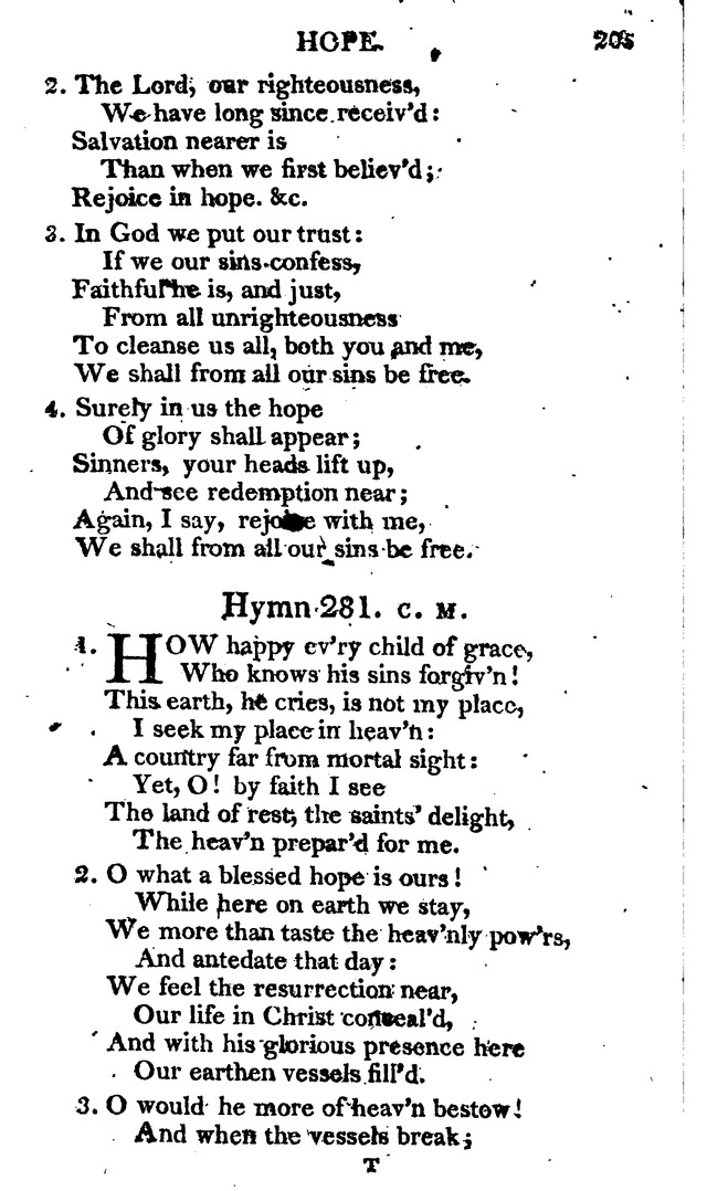 A Choice Selection of Evangelical Hymns, from various authors: for the use of the English Evangelical Lutheran Church in New York page 205