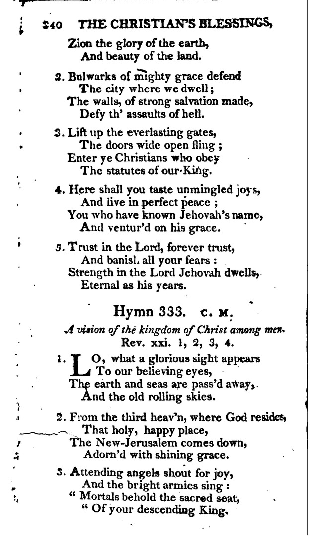 A Choice Selection of Evangelical Hymns, from various authors: for the use of the English Evangelical Lutheran Church in New York page 238