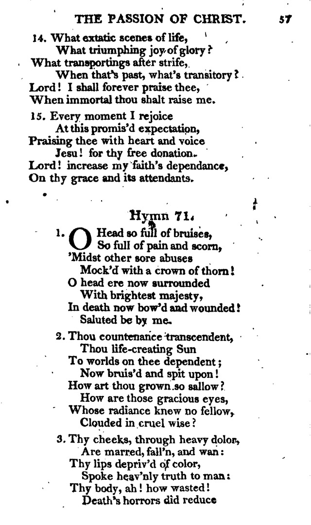 A Choice Selection of Evangelical Hymns, from various authors: for the use of the English Evangelical Lutheran Church in New York page 57