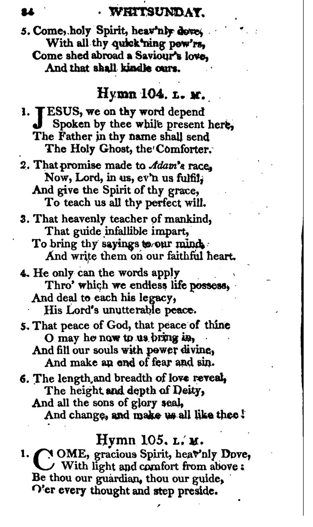 A Choice Selection of Evangelical Hymns, from various authors: for the use of the English Evangelical Lutheran Church in New York page 84