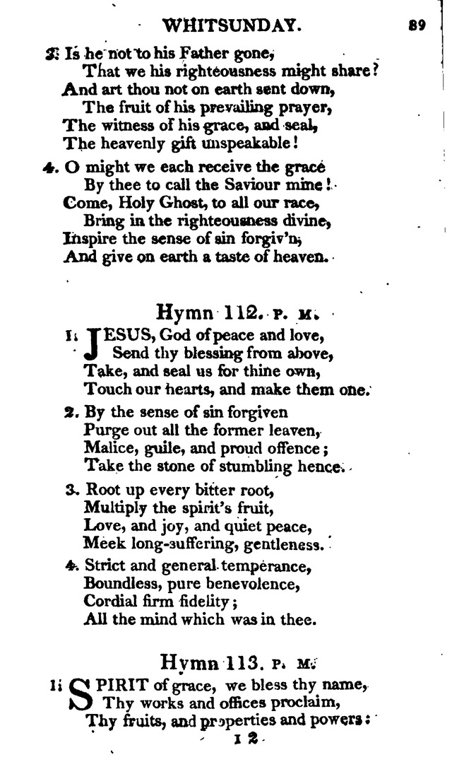 A Choice Selection of Evangelical Hymns, from various authors: for the use of the English Evangelical Lutheran Church in New York page 89