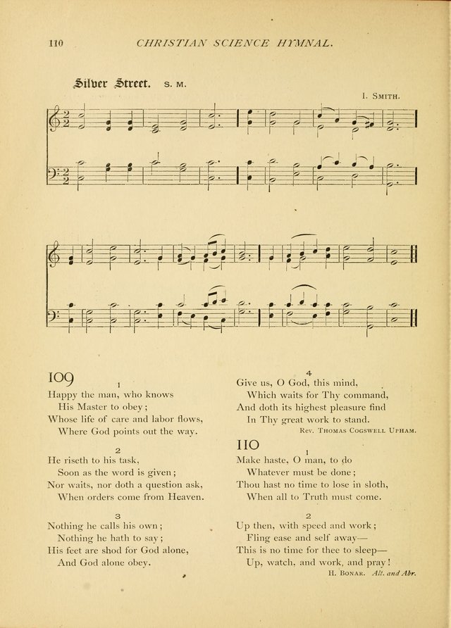 Christian Science Hymnal: a selection of spiritual songs page 110
