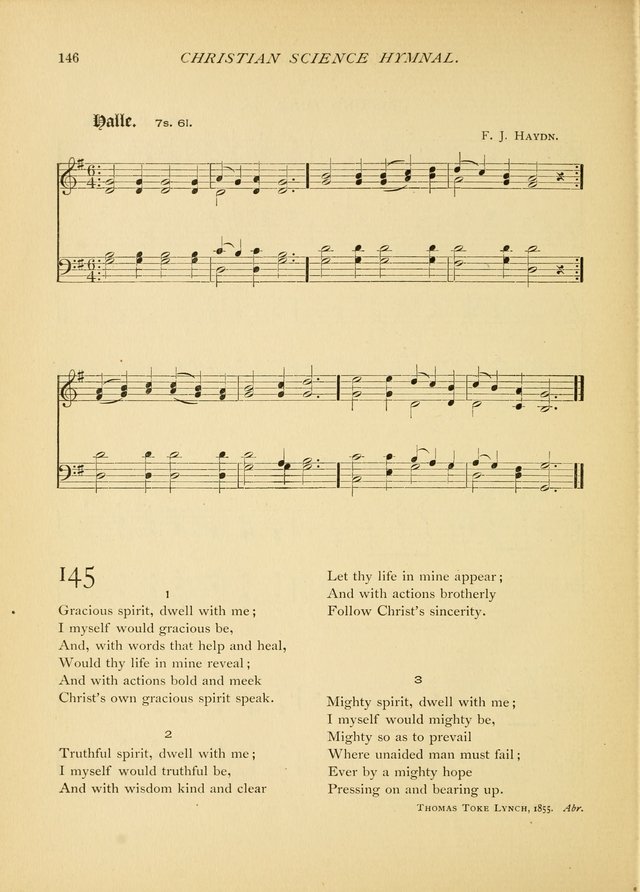 Christian Science Hymnal: a selection of spiritual songs page 146