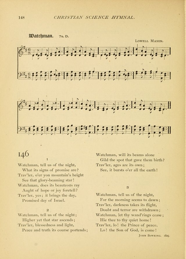 Christian Science Hymnal: a selection of spiritual songs page 148