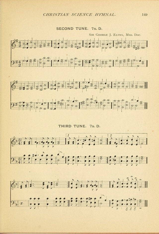 Christian Science Hymnal: a selection of spiritual songs page 149