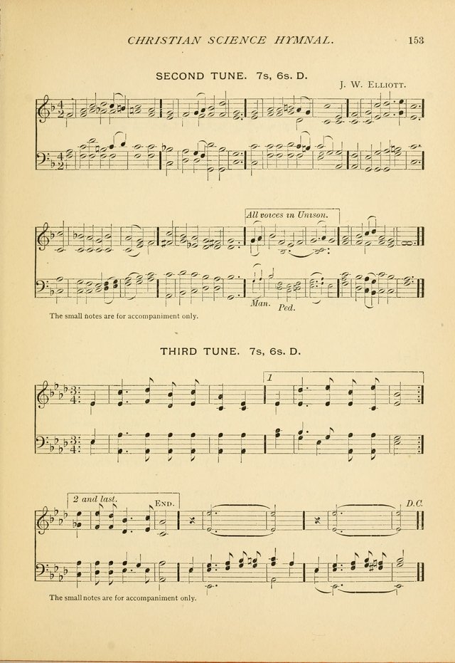 Christian Science Hymnal: a selection of spiritual songs page 153