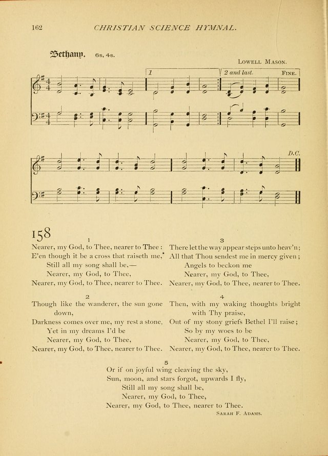 Christian Science Hymnal: a selection of spiritual songs page 162