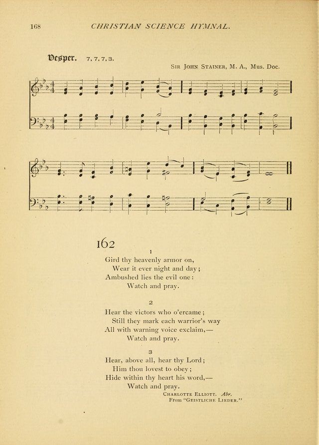 Christian Science Hymnal: a selection of spiritual songs page 168