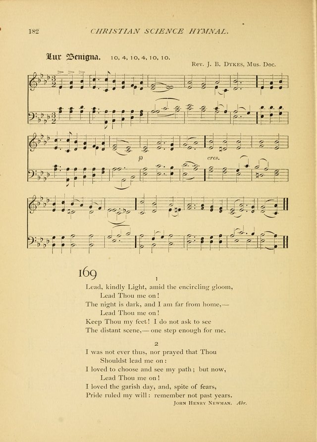 Christian Science Hymnal: a selection of spiritual songs page 182