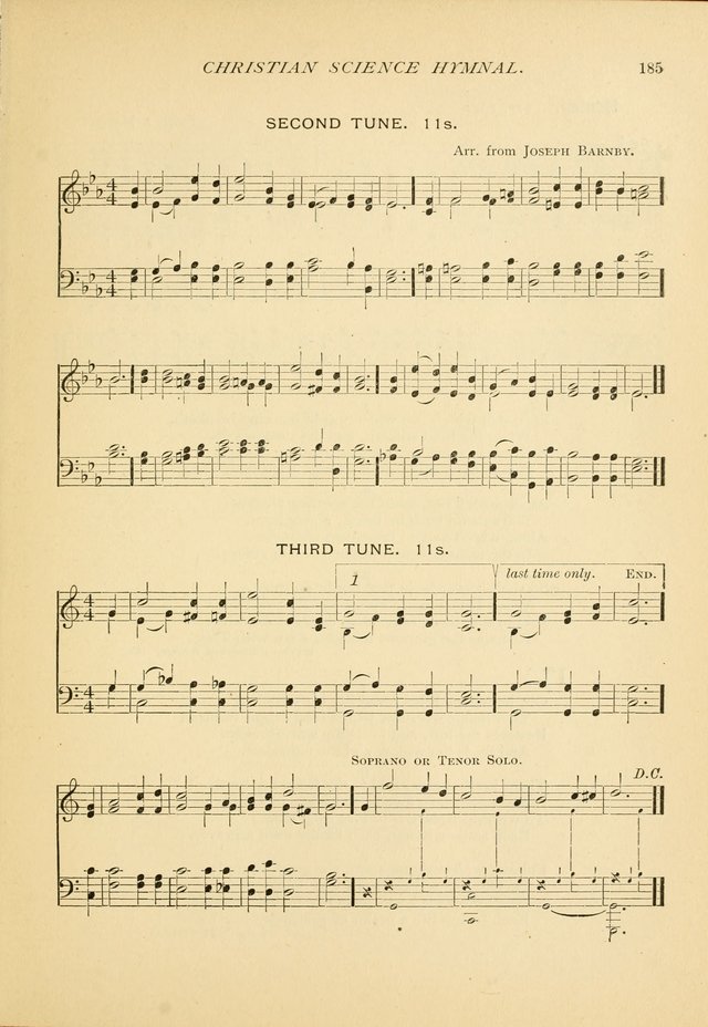 Christian Science Hymnal: a selection of spiritual songs page 185