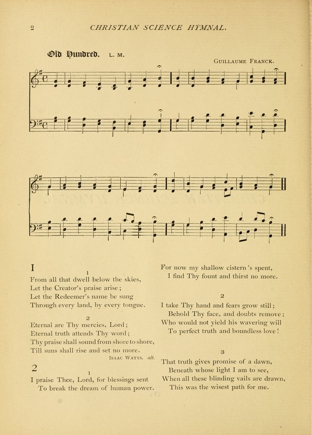 Christian Science Hymnal: a selection of spiritual songs page 2
