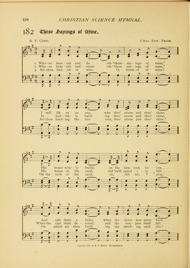 Christian Science Hymnal: a selection of spiritual songs page 200