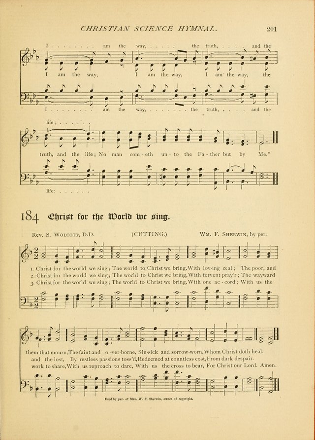 Christian Science Hymnal: a selection of spiritual songs page 203