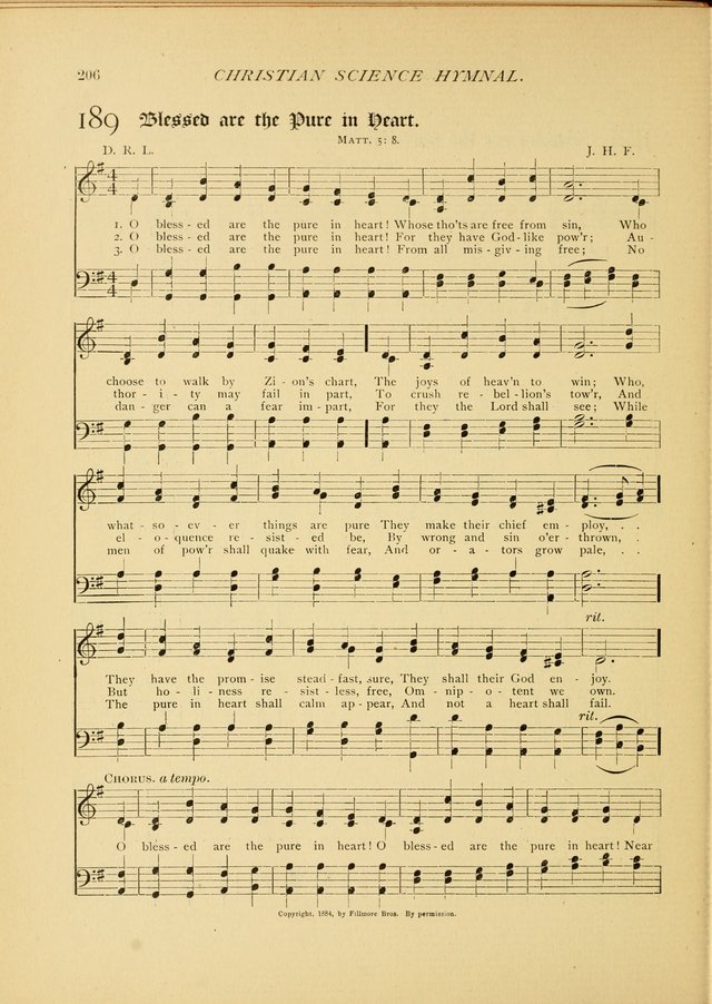 Christian Science Hymnal: a selection of spiritual songs page 208