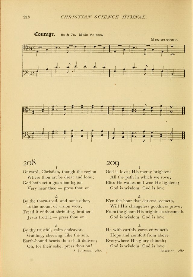 Christian Science Hymnal: a selection of spiritual songs page 220