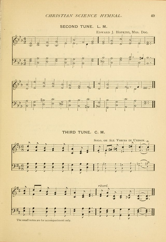 Christian Science Hymnal: a selection of spiritual songs page 49