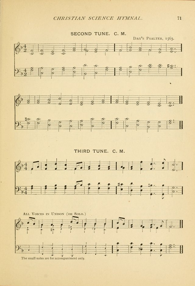 Christian Science Hymnal: a selection of spiritual songs page 71