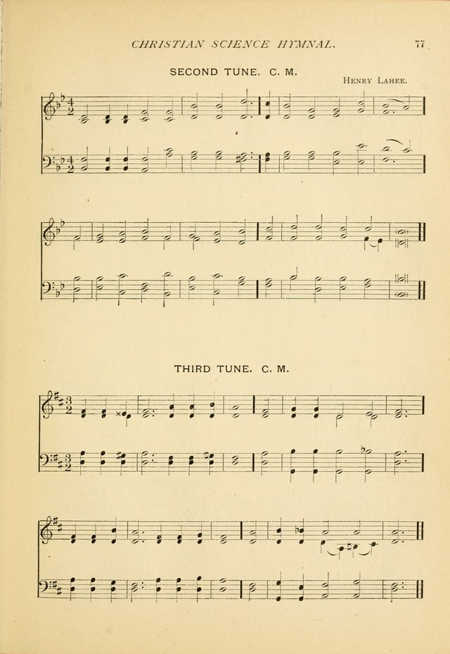 Christian Science Hymnal: a selection of spiritual songs page 77