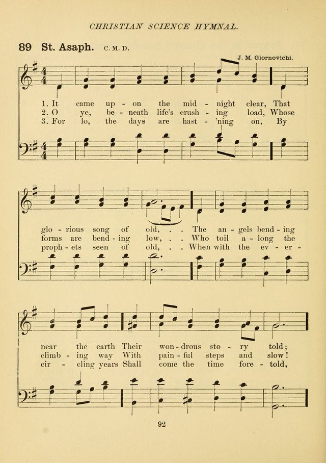 Christian Science Hymnal: a selection of spiritual songs page 101