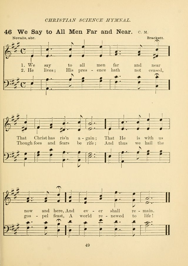 Christian Science Hymnal page 58