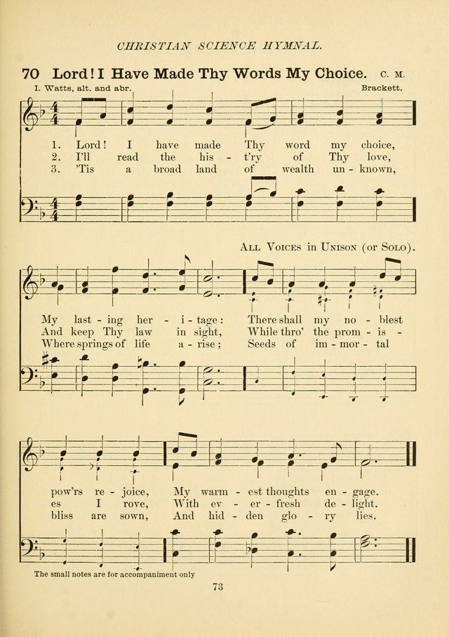 Christian Science Hymnal page 82