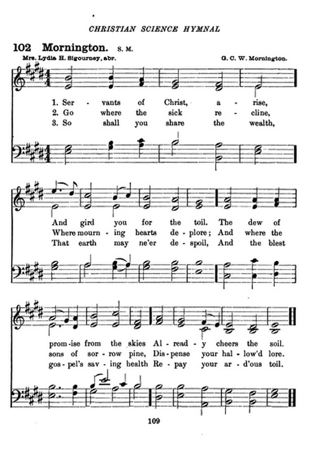 Christian Science Hymnal page 109
