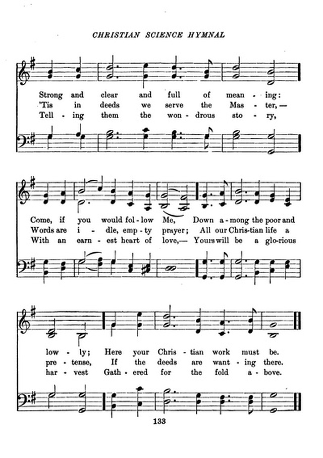 Christian Science Hymnal page 133