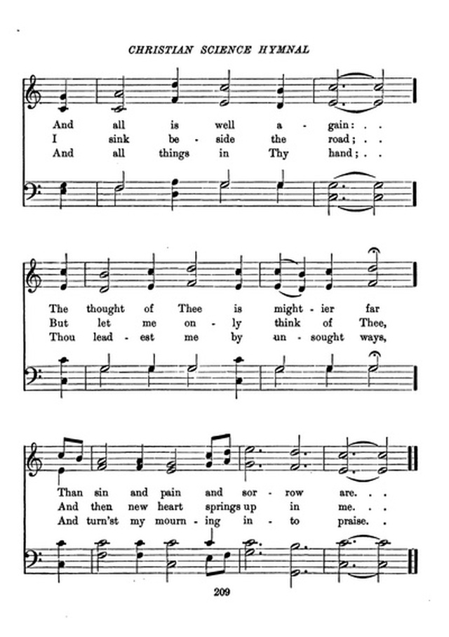 Christian Science Hymnal page 209