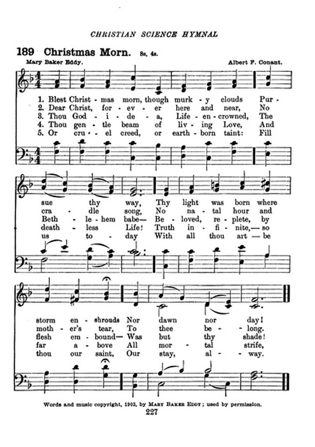 Christian Science Hymnal page 227