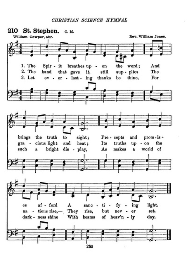 Christian Science Hymnal page 255