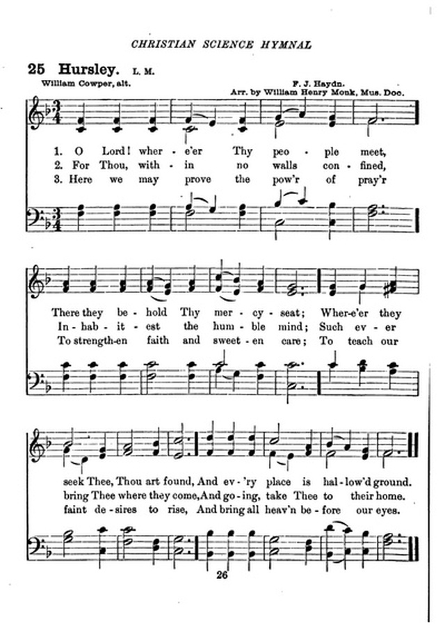 Christian Science Hymnal page 26